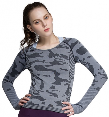 China Activewear Factory: Vital Seamless Long Sleeve Top - Available in a Variety of Colors and Sizes