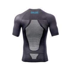 Custom Men's Seamless Compression Energy T-Shirt from China Activewear Factory