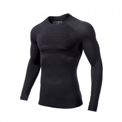 Custom Men's Seamless Compression Energy Long Sleeves from China Activewear Factory