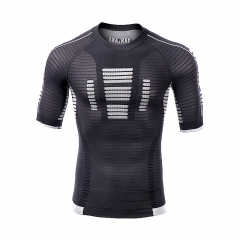 Custom Men's Seamless Compression Energy T-Shirts from China Activewear Factory