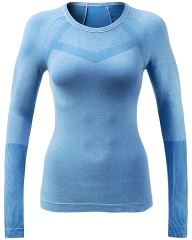 Seamless Long Sleeve Top: Make a Statement with Your Brand's Logo on Custom Tees from China Activewear Factory