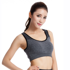 Custom Vital Seamless Mesh Racerback Sports Bra from China Activewear Factory