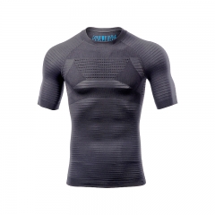 Custom Men's Seamless Compression Energy T-Shirt from China Activewear Factory