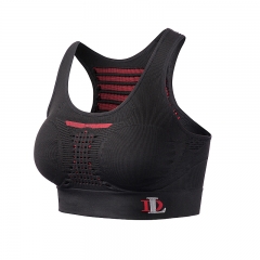 Women's seamless compression sports bra with built-in compression technology from China Activewear Factory.