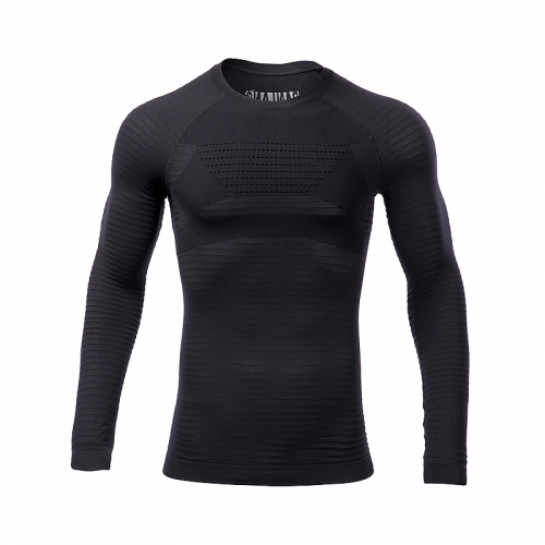 Custom Men's Seamless Compression Energy Long Sleeves from China Activewear Factory