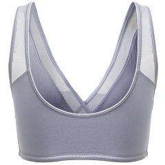 High-Quality Seamless Mesh Trim Wrap Maternity and Nursing Bras by Motherhood Seamless Garments OEM Factory