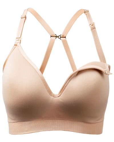 Seamless Convertible Clip-Down Maternity and Nursing Bra Direct from Motherhood Seamless Garments OEM Factory