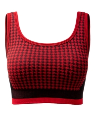 Seamless Jacquard Sports Bra: Breathable, Moisture-Wicking, and Stylish from China Activewear Factory