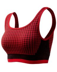 Seamless Jacquard Sports Bra: Breathable, Moisture-Wicking, and Stylish from China Activewear Factory