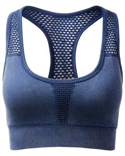 Buy Wholesale China Ladies' Sports Bra, Illusion Mesh Details In