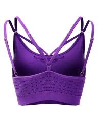 Versatile Seamless Mesh and Jacquard Ruched Sports Bra: Made to Your Needs by China Activewear Factory