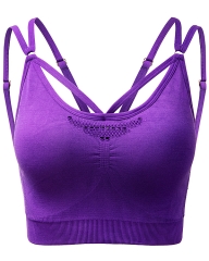 Versatile Seamless Mesh and Jacquard Ruched Sports Bra: Made to Your Needs by China Activewear Factory