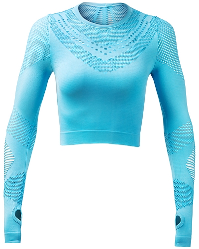 Custom-Made Seamless Long Sleeve Crop Top for Your Business from China Activewear Factory