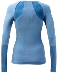 Seamless Long Sleeve Top: Make a Statement with Your Brand's Logo on Custom Tees from China Activewear Factory