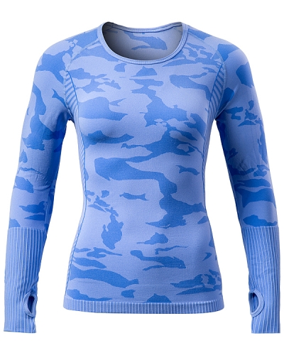 China Activewear Factory: Lightweight Seamless Long Sleeve T-Shirts - Customizable to Your Needs