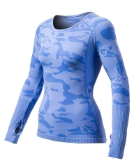 China Activewear Factory: Lightweight Seamless Long Sleeve T-Shirts - Customizable to Your Needs