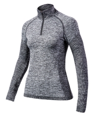 High-Quality Seamless 1/4 Zip Pullover from China Activewear Factory