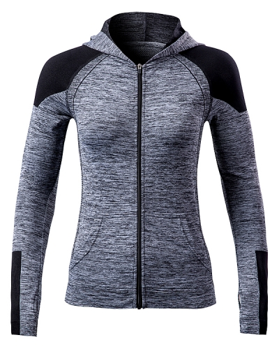 Durable and Long-lasting Seamless Critical Zip Hoodie from China Activewear Factory